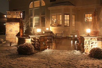 Lighted patio design