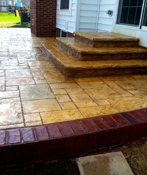 Our stamped concrete pictures in columbus