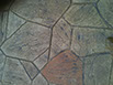 Flagstone stamped concrete driveways